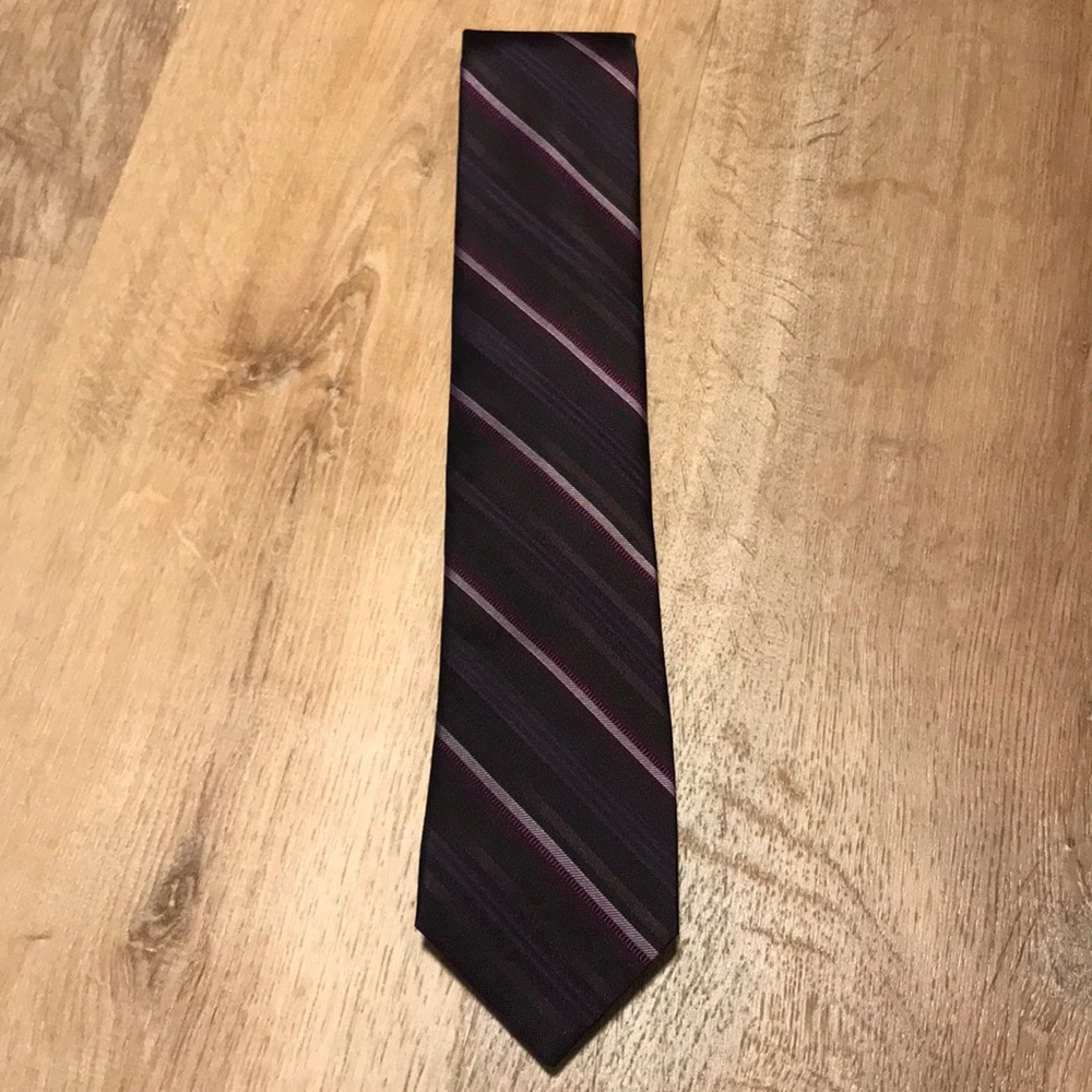 Van Heusen  Silk Purple Strip Tie NWT